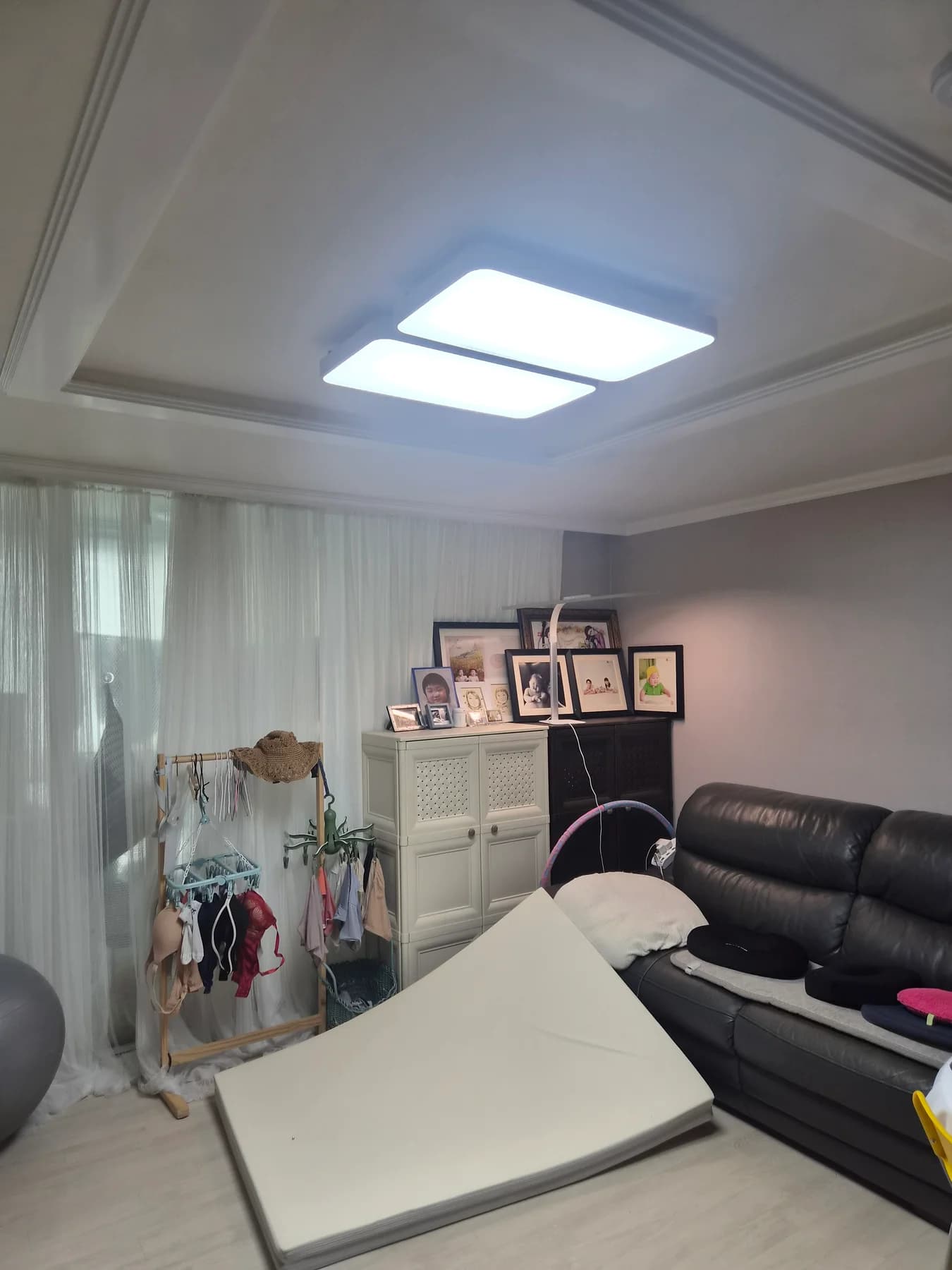대전 둔산동 샘머리 아파트 LED 거실등 점등 결과